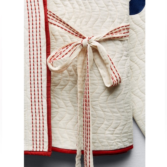 Zara embroidered quilt kimono - Picture 9 of 11